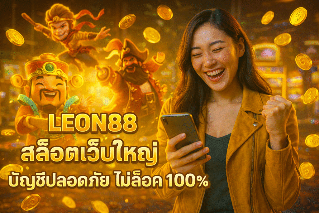LEON88 สล็อตเว็บใหญ่ บัญชีปลอดภัย ไม่ล็อค 100%