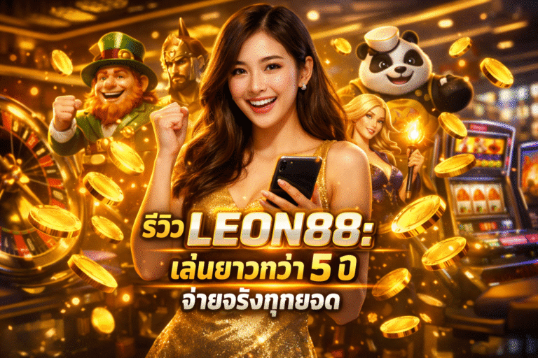 รีวิว LEON88 เล่นยาวกว่า 5 ปี จ่ายจริงทุกยอด